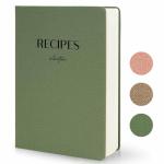 hi!SCI Recipe Book to Write in Your Own Recipes, Blank Recipe Notebook with 192 Pages, 7" x 10" Hardcover Recipe Journal for Family Cooking Lover, Diy Cookbook to Organize Your Recipes(Sage Green)