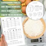 Recipe Book to Write in Your Own Recipes, Waterproof Tear-resistant Pages, Sprial Hardcover Personal Blank Recipe Book with 48 Tabs for Family Cooking Lover, Recipe Journal 8.6" x 6"
