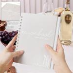 Recipe Book to Write in Your Own Recipes - Spiral Blank Cookbook 150 Pages Holds 144 Recipes - Elegant Waterproof Cover Big Recipe Journal - Easy to Use Layout (A5 (6.0x8.5 Inch))