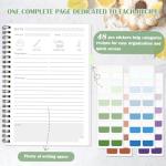 Recipe Book to Write in Your Own Recipes, Waterproof Tear-resistant Pages, Sprial Hardcover Personal Blank Recipe Book with 48 Tabs for Family Cooking Lover, Recipe Journal 8.6" x 6"