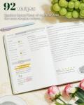 hi!SCI Recipe Book to Write in Your Own Recipes, Blank Recipe Notebook with 192 Pages, 7" x 10" Hardcover Recipe Journal for Family Cooking Lover, Diy Cookbook to Organize Your Recipes(Sage Green)
