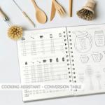 Recipe Book to Write in Your Own Recipes - Spiral Blank Cookbook 150 Pages Holds 144 Recipes - Elegant Waterproof Cover Big Recipe Journal - Easy to Use Layout (A5 (6.0x8.5 Inch))