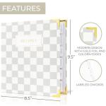 Aesthetic Recipe Binder with Waterproof Cover - The Perfect Recipe Book with Plastic Sleeves to Write in Your Own Recipes - Quality Blank Cookbook Binder, Cards incl.