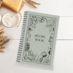 Recipe Book to Write in Your Own Recipes, Waterproof Tear-resistant Pages, Sprial Hardcover Personal Blank Recipe Book with 48 Tabs for Family Cooking Lover, Recipe Journal 8.6" x 6"