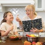 LuBudingJoy Blank Recipe Notebook to Write in Your Own Recipes, Full Page Sprial Hardcover Personal Recipe Organise, Recipe Journal Hold 140 Recipes (Black)