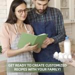 Artake Recipe Book to Write in Your Own Recipes, Blank Cookbook Family Recipe Notebook with Tabs, Aesthetic Blank Cook Book to Organize Your Recipes, 8.5 x 5.5