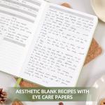 Artake Recipe Book to Write in Your Own Recipes, Blank Cookbook Family Recipe Notebook with Tabs, Aesthetic Blank Cook Book to Organize Your Recipes, 8.5 x 5.5