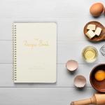 ZICOTO Aesthetic Blank Recipe Book - The Perfect Recipe Notebook to Write in Your Own Recipes - Beautiful Blank Cookbook to Organize Your Recipes