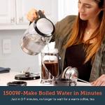 COSORI Speed-Boil Electric Tea Kettle, 1.7L Hot Water Kettle (BPA Free) 1500W Auto Shut-Off & Boil-Dry Protection, LED Indicator Inner Lid & Bottom, Transparent