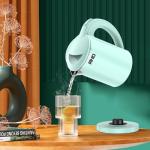 0.5L Small Portable Electric Kettles for Boiling Water, Stainless Steel Travel Kettle, Fast Boil Teapot, Boil-Dry Protection & Auto Shut-Off, Perfect For Traveling Cooking, Coffee, Tea, Eggs(Green)