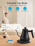 GoveeLife Smart Electric Kettle, 0.8L WiFi Gooseneck Kettle Compatible with Alexa, 5 Modes for Use, 3-minute Fast Heating and 2H Keep Warm, Auto-Shut off for Safety, Stainless Steel, Matte Black…