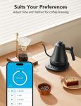 GoveeLife Smart Electric Kettle, 0.8L WiFi Gooseneck Kettle Compatible with Alexa, 5 Modes for Use, 3-minute Fast Heating and 2H Keep Warm, Auto-Shut off for Safety, Stainless Steel, Matte Black…