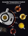GoveeLife Smart Electric Kettle with Tea Infuser for Loose Leaf, 1.7 L Electric Tea Kettle with Brewing Program, Variable Temperature Control, 2 H Keep Warm & Auto Shut off, BPA Free, Sliver