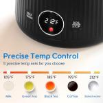Arofeer 1.7L(57oz) Large Electric Kettle Temperature Control, 7+Cups Electric Tea Kettle for Coffee&Tea, 2 quarts Big Hot Water Kettle Electric with,1200W,Keep Warm-Black