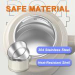 34 Oz/1000ml Travel Portable Tea Kettle with Temperature Control and LCD Display, 304 Stainless Steel Water Boiler Heating Mug