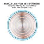 UpdateClassic Travel Portable Foldable Electric Kettle, 0.6L Small Collapsible Hot Water Boiler For Coffee Tea (Blue)