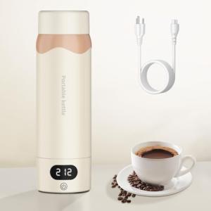 Travel Electric Kettle Portable Mini Kettle,316 Stainless Steel 16.91Oz/500ML,Small Hot Water Boiler with 4 Temperature Settings,Fast Boiling Water with Auto Shut-Off and Boil Dry Protection