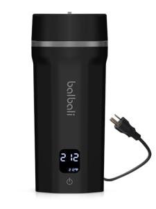 balbali 18.6oz Portable Kettle for Travel 100-250V Dual Voltage for International/Global/Europe - 6 Preset Travel Electric Kettle Hot Water Boiler/Heater/Warmer/Tea Maker - Black