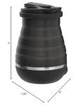 Brentwood Appliances KT-1508BK .85-Quart Dual-Voltage Collapsible-Travel Kettle (Black), 0.85Q