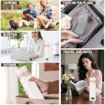 Travel Electric Kettle Portable Mini Kettle, 316 Stainless Steel Vacuum 16.91Oz/500mL, Small Hot Water Boiler with 4 Temperature,Fast Boiling water with Auto Shut-Off and Boil Dry Protection