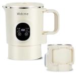 0.8L Portable Travel Electric Kettle, 27 Ounce Foldable Small Electric Kettle 304 Stainless Steel, Collapsible Mini Hot Water Boiler Heater with Temperature Control (White)