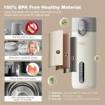 BlazeHold Travel Portable Electric Kettle, Food-Grade 316 Stainless Steel (300W/400ML) Fast-Boil Small Hot Water Boiler with 4 Temp Settings, Keep Warm, Auto Shut-Off & Boil-Dry Protection, BPA-Free