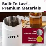 Jettle Electric Kettle - Travel Portable Heater for Coffee Tea Milk Soup - Stainless Steel Travel Water Boiler tea pot with Temperature Control - LED - Automatic Power Off - 450ml - Kitchen Appliance