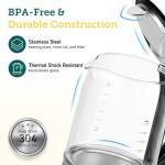 COSORI Electric Kettle Temperature Control with 6 Presets, 60min Keep Warm 1.7L Electric Tea Kettle & Hot Water Boiler, 304 Stainless Steel Filter, Auto-Off & Boil-Dry Protection, BPA Free, Black