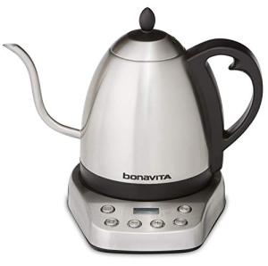 Bonavita BV07002US Interurban 1L Variable Temperature Brushed Stainless Steel Electric Kettle,