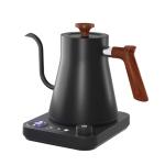 Smart Digital Electric Kettle with Variable Temperature Control, Stainless Steel Inner, 1200W Quick Heating Gooseneck Electric Kettles, Stylish Matte Finish for Coffee & Hot Beverages, 0.9L (Black)