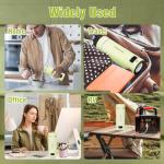 Travel Electric Kettle Portable Mini Kettle,Small Hot Water Boiler with 4 Temperature Settings,304 Stainless Steel,Fast Boiling Water with Auto Shut-Off and Boil Dry Protection,400ml (Green, 400ML)