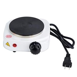 Small Electric Stove Portable, 500W Mini Stove Hot Plate 4.2 Inches Heating Plate, Multifunction Countertop for Ceramic Glass Kettle Single Plate Cooktop, Home Kitchen Hot(US