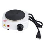 Small Electric Stove Portable, 500W Mini Stove Hot Plate 4.2 Inches Heating Plate, Multifunction Countertop for Ceramic Glass Kettle Single Plate Cooktop, Home Kitchen Hot(US