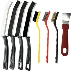8Pcs Crack Cleaning Brush Multi-Function Hard Bristle Small Cleaning Brush Suitable for Cleaning Tools Such as faucets, Dry Cleaners, Electric saws, Grills, Kettles, Sinks, Windows, etc.