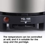 Maxmartt Mini Electric Heater Stove, 500W Round Hot Plate Portable Countertop Burner For Ceramic Glass Kettle Single Plate Cooktop, Easy to Multifunction Home Kitchen Hot (US Plug 110V)