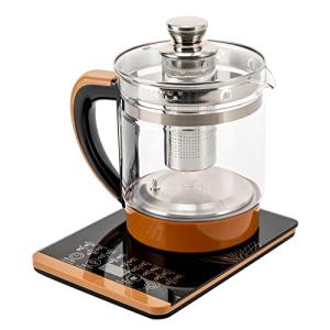 Electric Health Pot Electric Glass Kettle for Boiling Water Tea Maker with Infuser Multifunction Kettle with 18 Smart Menu Stew Pot Temperature Control, 1.8L