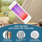 Kingbull Travel Electric Multifunction Kettle Portable 500 ml,304 Stainless Steel,LED Display Screen,Temperature Adjustable,BPA Free, Child Lock, Auto Shut off