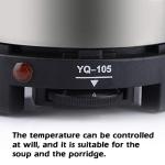 Mini Electric Heater Stove, 500W Round Hot Plate Portable Countertop For Ceramic Glass Kettle Single Plate Cooktop, Easy to Multifunction Home Kitchen Hot