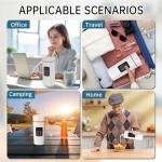 Kingbull Travel Electric Multifunction Kettle Portable 500 ml,304 Stainless Steel,LED Display Screen,Temperature Adjustable,BPA Free, Child Lock, Auto Shut off