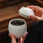 Luxshiny Cat Ceramic Mini Tea Kettle & Sugar Coffee Mugs - 160ml Multi-function Decorative Storage Jar