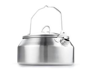 GSI Outdoors Glacier Stainless Steel Tea Kettle 1 qt. - Camping, Outdoors, & RV