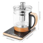 1.8L Glass Electric Kettles Stainless Steel Pot Tea Kettle Household Multifunction with One Touch Temperature Control,Food Grade Stainless Steel Pot Tea Kettle Milk boiling W/18 Cooking Options