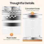 1.8L Glass Electric Kettles Stainless Steel Pot Tea Kettle Household Multifunction with One Touch Temperature Control,Food Grade Stainless Steel Pot Tea Kettle Milk boiling W/18 Cooking Options