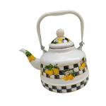 Bothyi Creative Enamel Tea Kettle, Water Pitcher Heat Resistant Multiuse Lemon Enamel Pot, 2.5L