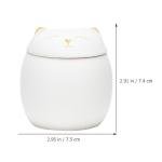 Luxshiny Cat Ceramic Mini Tea Kettle & Sugar Coffee Mugs - 160ml Multi-function Decorative Storage Jar
