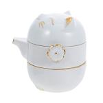 1 Set Tea Set Ceramic Tea Kettle Adorable Tea Kettle Cat Teapot Multi-function Tea Kettle Home Accessory Tea Accessory Household Tea Kettle Office Accessory