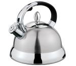 Cilio Conte 18/8 Stainless Steel Whistling Water Kettle, 2 Qt, Silver - Hot Water Kettle Electric - Tea Kettle Stove Top - Water Boiler - Gooseneck Kettle - Electric Kettles Boiling Water - 2 Steel