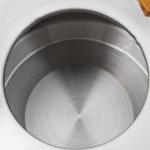 Whistling Tea Kettle, Stainless Steel Whistling Tea Kettle Stovetop Teapot for Stove Top with Ergonomic Handle Kettle for Boiling Water Coffee or Milk 2.5L White