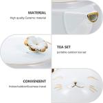 1 Set Tea Set Ceramic Tea Kettle Adorable Tea Kettle Cat Teapot Multi-function Tea Kettle Home Accessory Tea Accessory Household Tea Kettle Office Accessory