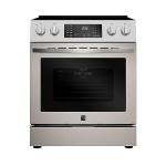 Kenmore Front Control Electric Range Oven with 5 Cooktop Elements with 7 Cooking Power Options, True Convection, Steam and Self Clean, Freestanding Oven, 4.8 cu. ft. Capacity Stainless Steel